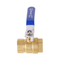 3/8-8 Brass Ball Valve Barb Connector Pneumatic Male Thread Manual Power General Water Gas Oil OEM Customizable MIP FIP Female
