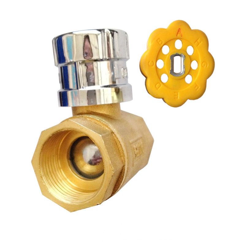 China Professional Supplier Durable Brass Magnetic Locking Ball Valve High Pressure Female Threaded Water HA-1050 supplier