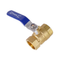 3/8-8 Brass Ball Valve Barb Connector Pneumatic Male Thread Manual Power General Water Gas Oil OEM Customizable MIP FIP Female