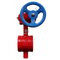 Grooved End Ductile Iron Wafer Type Butterfly Valve With Signal Gearbox for Fire Fighting