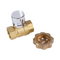 1/2 Inch Brass Manual Lockable Ball Valve with Key Hydraulic for Water OEM Supported for General Applications