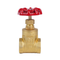 Manufacture High-Temperature Manual Brass Control Gate Valve 1/2\" & 4\" Brass with Copper Thread Ball Structure for Water Use