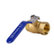 HUHANG Manual Forged Brass 1/4'' 2 Inch 3-Way Water Ball Valve High Pressure Union Lockable General Application Control Gas