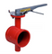 Grooved End Ductile Iron Wafer Type Butterfly Valve With Signal Gearbox for Fire Fighting
