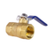 3/8-8 Brass Ball Valve Barb Connector Pneumatic Male Thread Manual Power General Water Gas Oil OEM Customizable MIP FIP Female