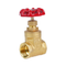 Manufacture High-Temperature Manual Brass Control Gate Valve 1/2\" & 4\" Brass with Copper Thread Ball Structure for Water Use