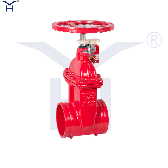 Grooved Non‑Rising Stem Resilient Seated Signal Gate Valve, Ductile Iron Fire Signal Gate Valve UL FM Certified for Fire Protection System