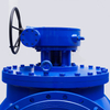 Eccentric Semi‑Ball Valve, Ductile Iron QT450‑10, PN10, Gear Operated Flanged Type