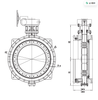 Huhang SD42X Type Telescopic Soft-sealed Butterfly Valve