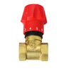 HA‑50 Brass Manual Regulating Valve, Female Thread Scale Flow Control Valve for HVAC Heating Water System