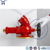 Ductile iron valve body with red epoxy anti‑corrosion coating, strong rust‑proof capacity.