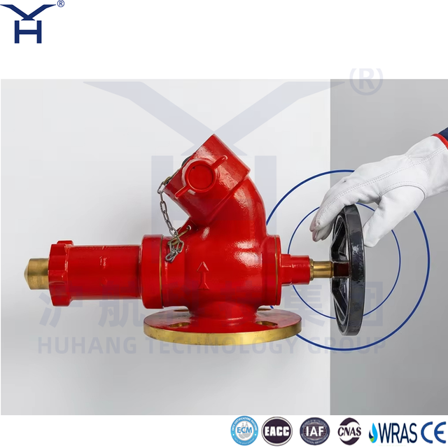 Ductile iron valve body with red epoxy anti‑corrosion coating, strong rust‑proof capacity.