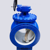 Eccentric Semi‑Ball Valve, Ductile Iron QT450‑10, PN10, Gear Operated Flanged Type