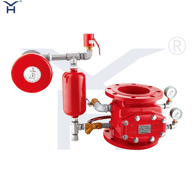 Ductile Iron ZSFZ Wet Alarm Valve Assembly, Fire Sprinkler System Flange Type Wet Alarm Check Valve Complete Set