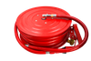 Fire Hose Reel, Red Fire‑fighting Hose Reel Complete Set for Building Fire Cabinet