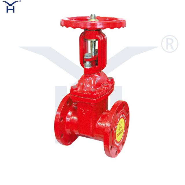 Flanged Rising‑Stem Resilient Seated Gate Valve, Ductile Iron Fire Gate Valve UL FM Certified for Fire Protection System