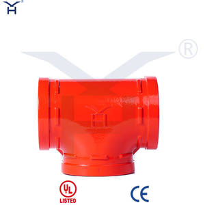 Ductile Iron Grooved Equal Tee, UL Listed Fire Protection Grooved Tee for Fire Sprinkler Pipeline System