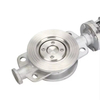 Stainless Steel Triple Eccentric Metal Seated Wafer Butterfly Valve, Worm Gear Operated High Temperature Butterfly Valve