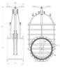 Z45X Large Diameter Ductile Iron Non‑Rising Stem Resilient Seated Gate Valve,