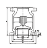 China factory Silencer Check Valve Flange Type Silent Non‑return Valve Low Noise Water Pump Outlet Check Valve