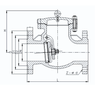 Cast Steel Swing Check Valve Flange Type Non‑return Valve for Pipeline Backflow Prevention
