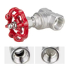 Stainless Steel Threaded Gate Valve PN16 Black Handwheel Female Thread Gate Valve For Water Supply Pipeline System