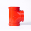 Ductile Iron Grooved Equal Tee, UL Listed Fire Protection Grooved Tee for Fire Sprinkler Pipeline System
