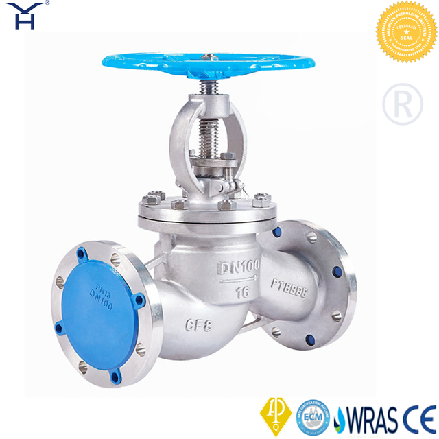 Stainless Steel Globe Valve PN16 Flanged Industrial Globe Valve