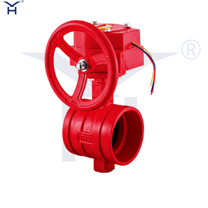 Grooved Worm‑gear Butterfly Valve, Ductile Iron Fire Butterfly Valve UL FM Certified for Fire Protection System