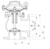 Sludge Valve, Angle Type Quick Opening Sludge Valve, Flanged Cast Iron Valve for Sewage Treatment Pipeline