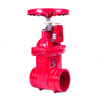 Grooved Resilient Seated Signal Gate Valve, Ductile Iron Fire Signal Gate Valve With Limit Switch for Fire Protection System