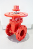 Flanged Resilient Seated Gate Valve with Post Indicator, Ductile Iron Fire Gate Valve UL FM Certified for Underground Fire Protection System