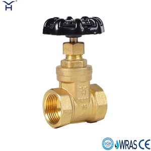 Brass Threaded Gate Valve PN16 Black Handwheel Female Thread Brass Gate Valve For Water Supply Pipeline System
