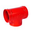 Ductile Iron Grooved Equal Tee, UL Listed Fire Protection Grooved Tee for Fire Sprinkler Pipeline System