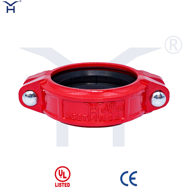 Ductile Iron Grooved Rigid Coupling, UL Listed Fire Protection Rigid Grooved Coupling for Steel Pipe Connection