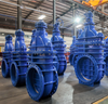 Z45X Large Diameter Ductile Iron Non‑Rising Stem Resilient Seated Gate Valve,