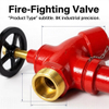 Ductile iron valve body with red epoxy anti‑corrosion coating, strong rust‑proof capacity.
