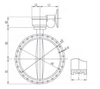 China Factory Worm Gear Flanged Butterfly Valve Ductile Iron Concentric Soft Seal Butterfly Valve