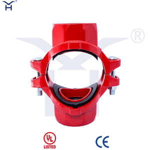 Ductile Iron Grooved Mechanical Cross, UL Listed Fire Protection Mechanical Cross Tee for Grooved Piping System
