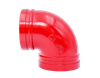Ductile Iron Grooved 90° Elbow, UL Listed Fire Protection Grooved Pipe Elbow for Fire Sprinkler System