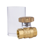 Forged Brass Key Operated Lock Ball Valve DN15‑DN50, Anti‑Tamper Water Ball Valve for Household Control
