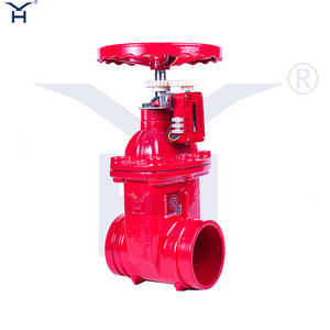 Grooved Resilient Seated Signal Gate Valve, Ductile Iron Fire Signal Gate Valve With Limit Switch for Fire Protection System