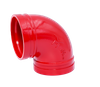 Ductile Iron Grooved 90° Elbow, UL Listed Fire Protection Grooved Pipe Elbow for Fire Sprinkler System