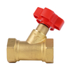 Brass Static Balancing Valve, Female Thread Manual Flow Balancing Valve for HVAC Heating Water System