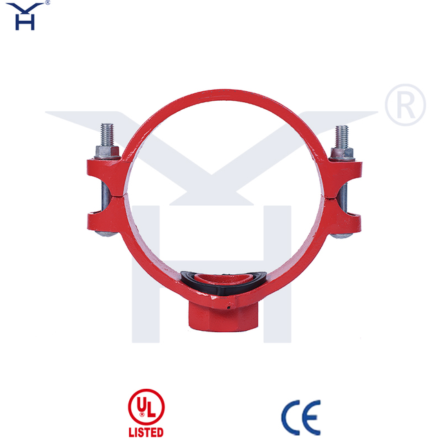 Ductile Iron Grooved Mechanical Tee, Fire Protection Mechanical Branch Tee for Grooved Piping System