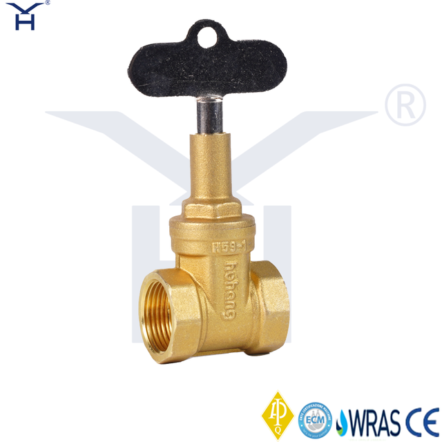 Key Operated Brass Lockable Gate Valve, Female Thread